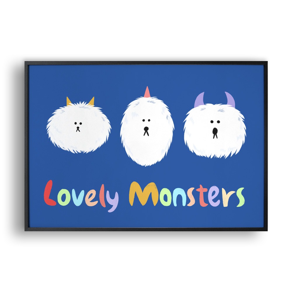 Lovely monsters(Art Print)