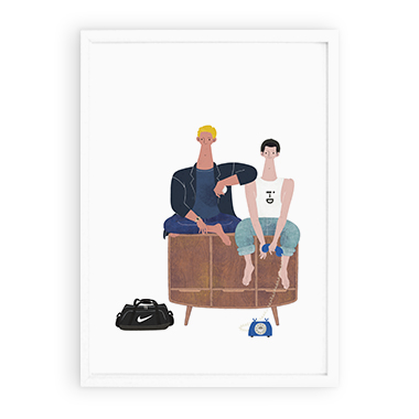 Two Guys (Art Print)