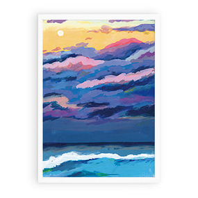 Purple clouds (Art Print)