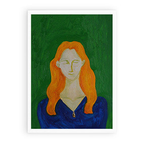 The Girl with Closed Eyes (Art Print)