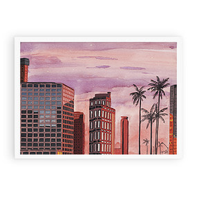 the sunset of L.A (Art Print)