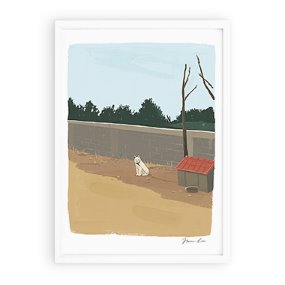 Country dog (Art Print)