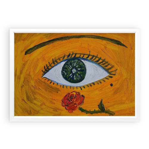Her Eye With the Rose Tattoo (Art Print)
