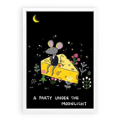 A party under the moonlight (Art Print)