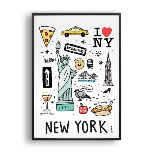 Newyork doodle(Art Print)