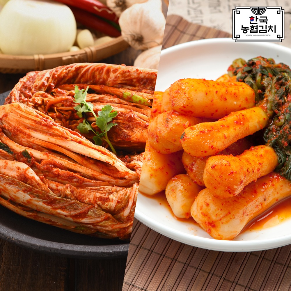 농협 라이블리 LYVLY, [농협식품] 한국농협김치 김치세트 포기3kg+총각3kg
