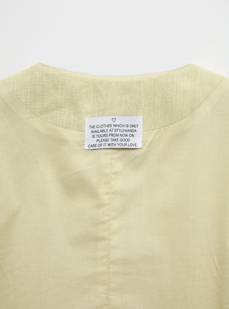 Button-Up Linen Vest