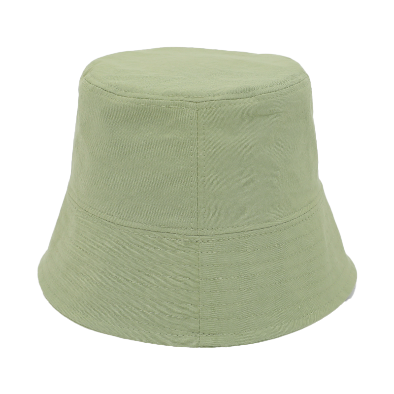 Solid Tone Flat Crown Bucket Hat