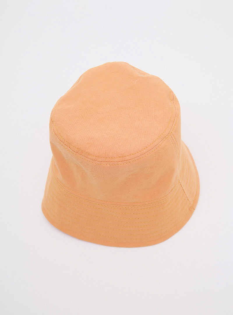 Solid Tone Flat Crown Bucket Hat