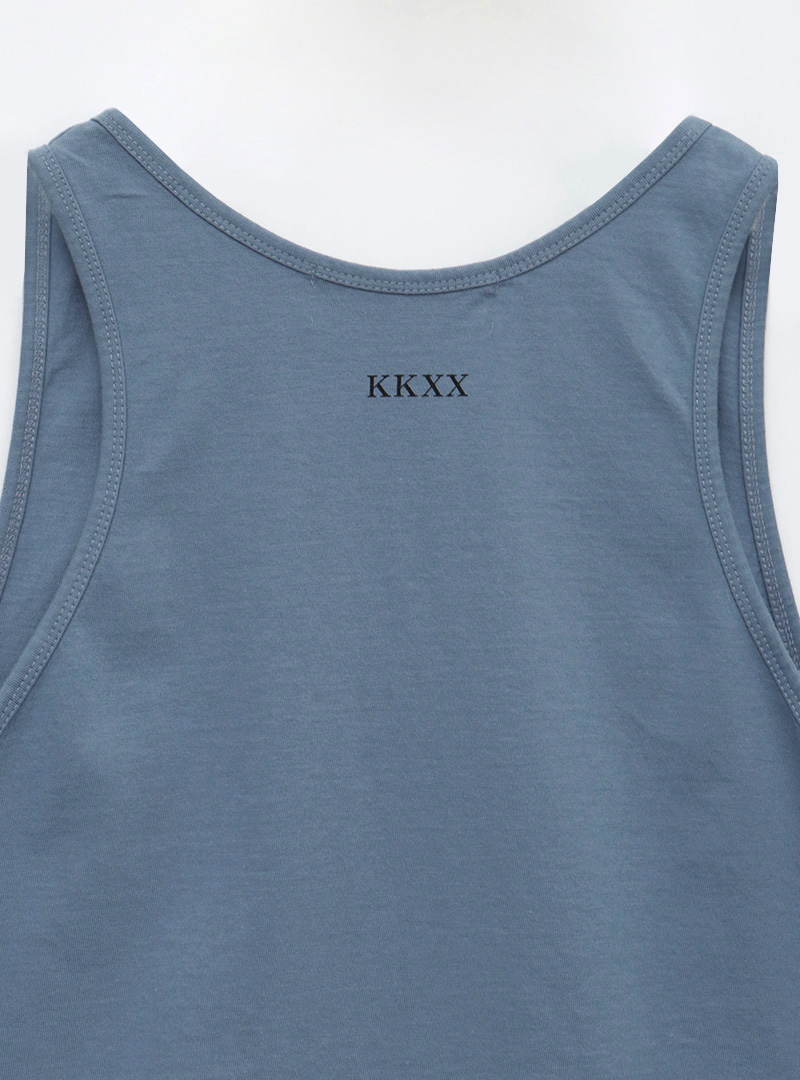 kkxx漸層色造型印字背心