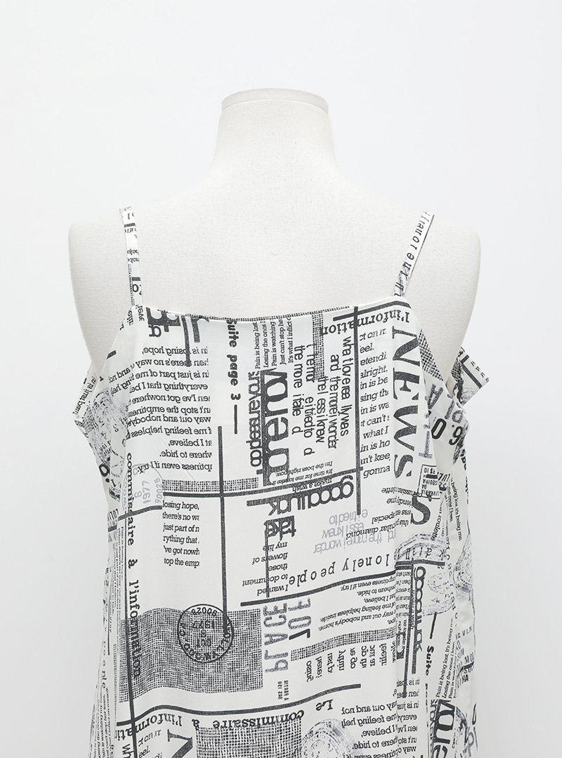 Asymmetrical Hem Printed Cami Dress