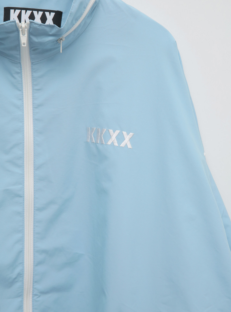 [KKXX] Logo Detail High Neck Windbreaker Jacket