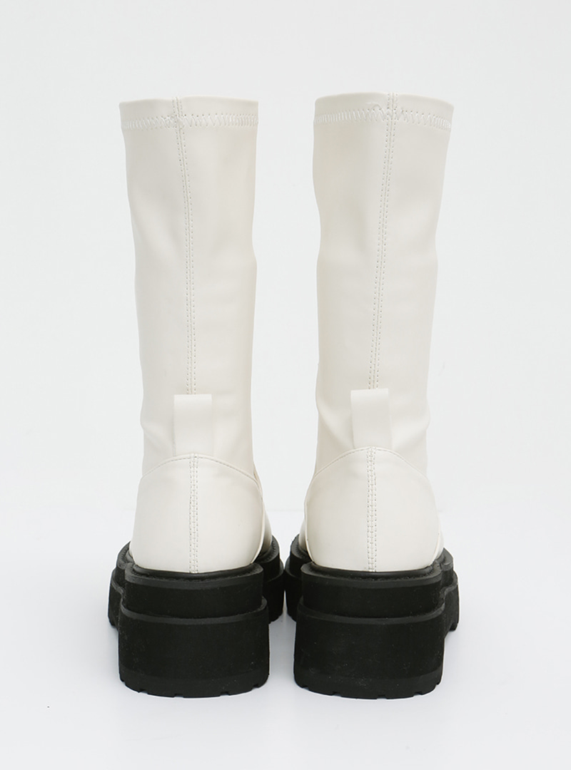 Chunky Sole Mid-Calf Boots