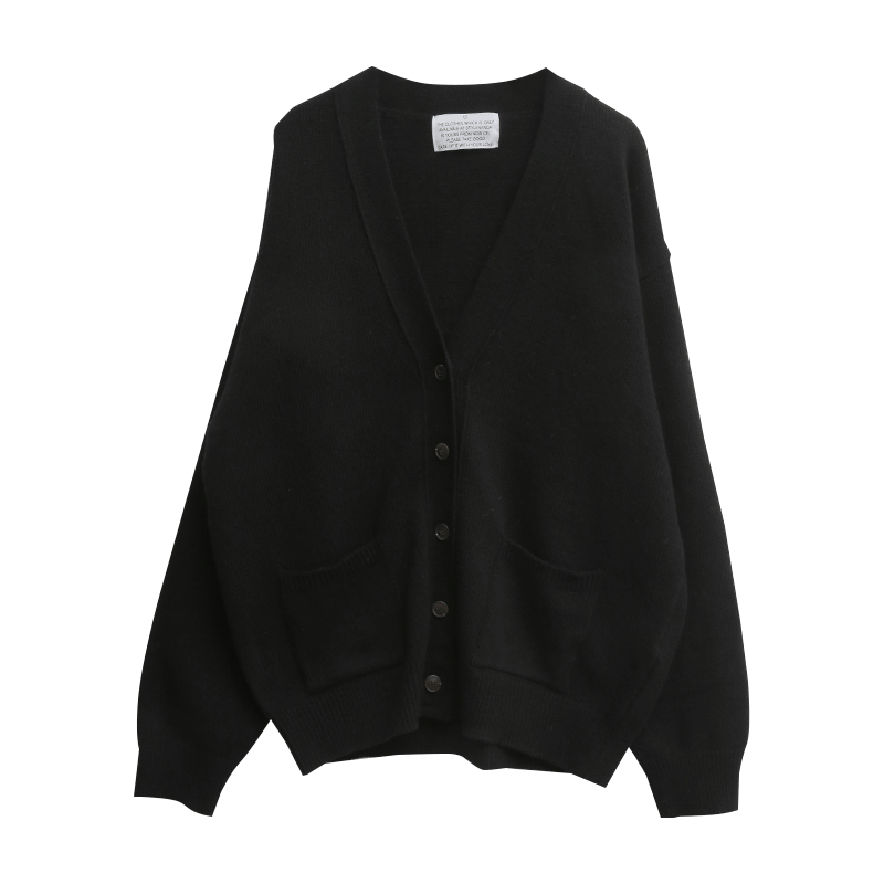 Double Pocket Button-Up Cardigan