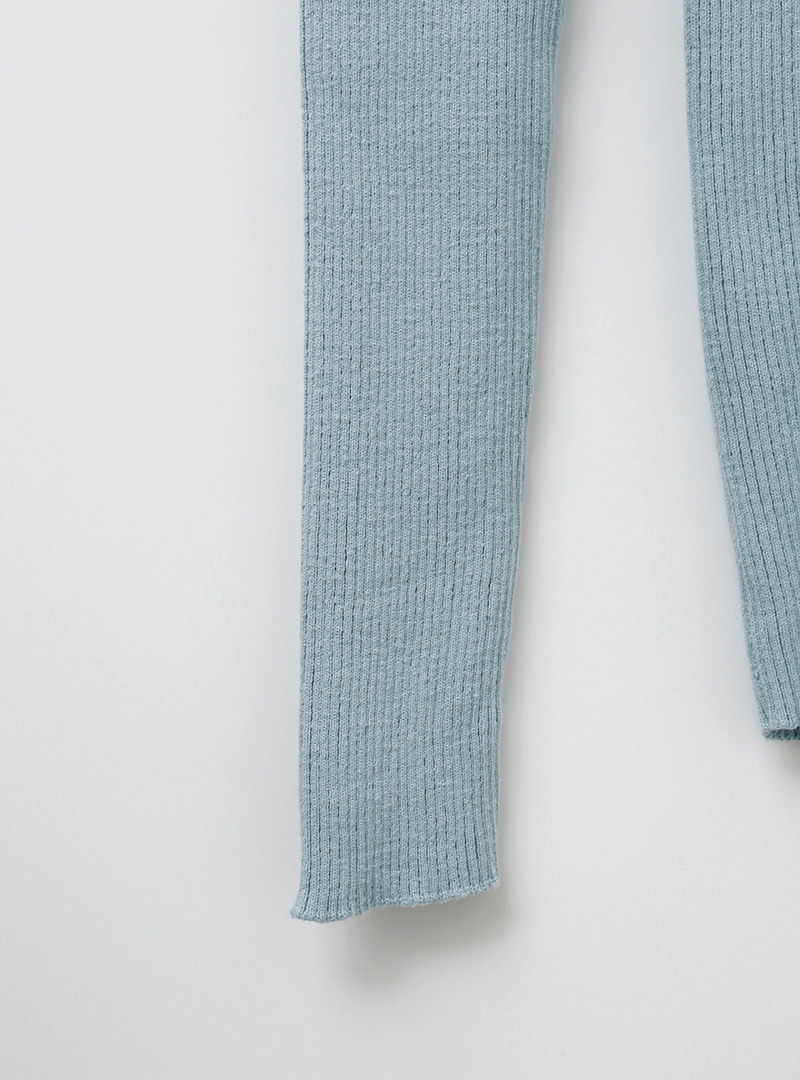 Cutout Sleeve Turtleneck Knit Top