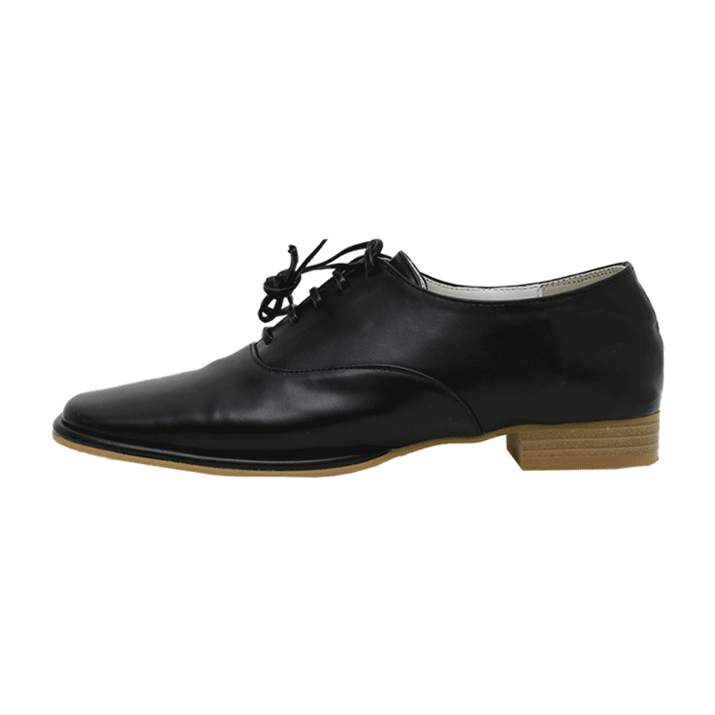Square Toe Lace-Up Oxfords