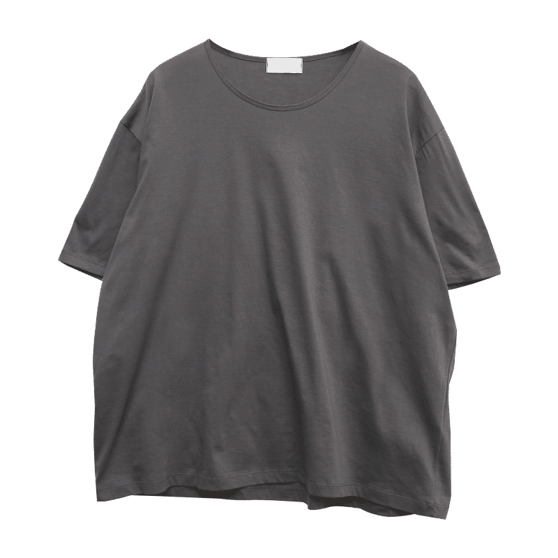 Half Sleeve Solid Tone Boxy T-Shirt