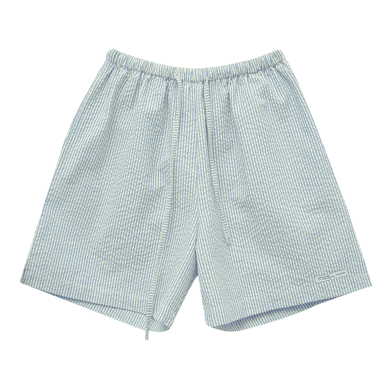 Mini Patch Accent Striped Shorts