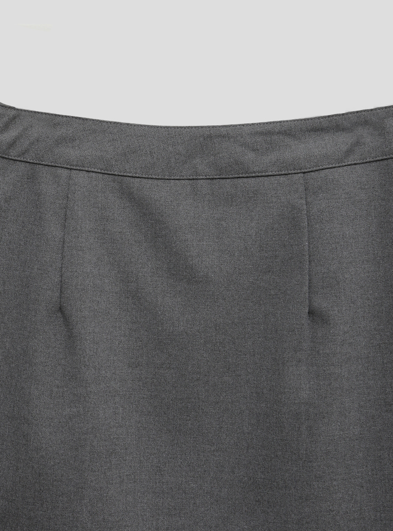 Split Front A-Line Mini Skirt