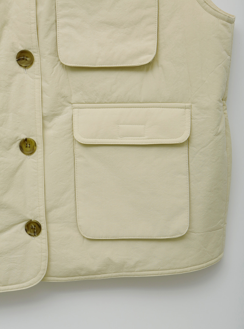 Flap Pocket Button-Up Vest