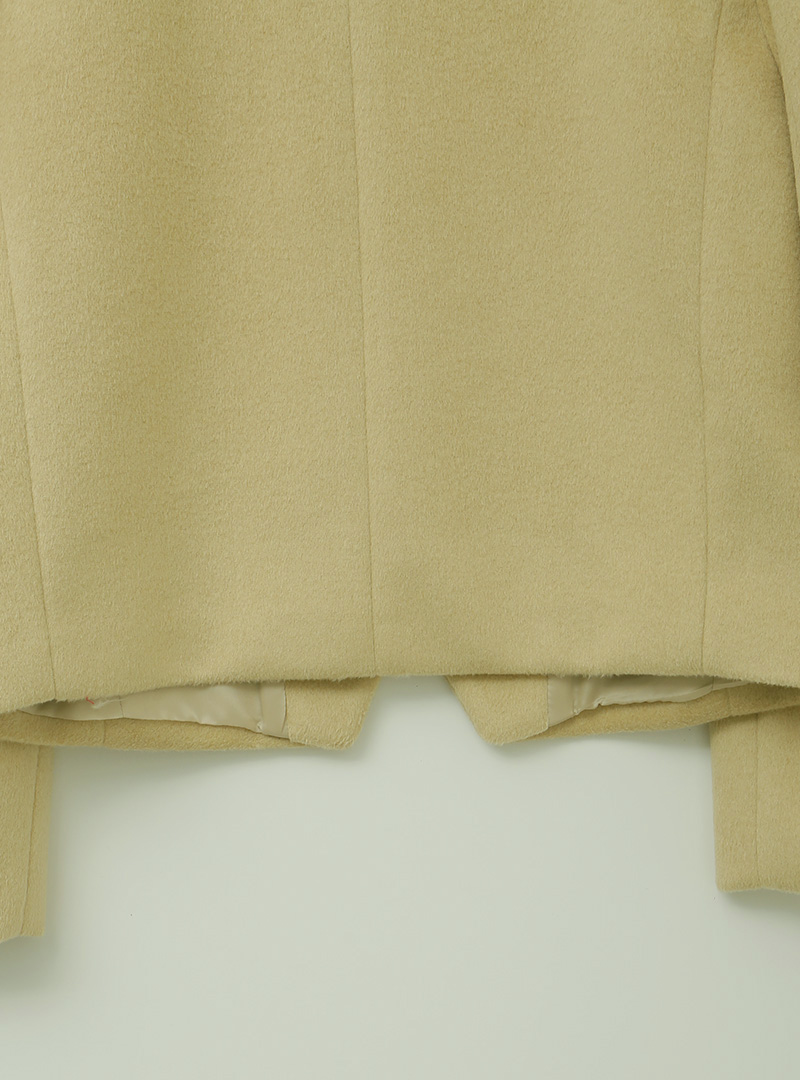 Cutaway Hem Button-Up Jacket
