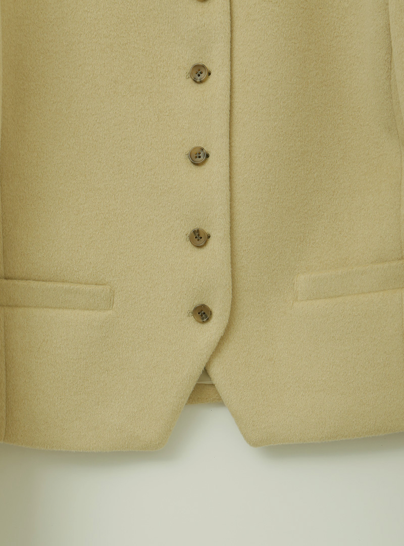 Cutaway Hem Button-Up Jacket