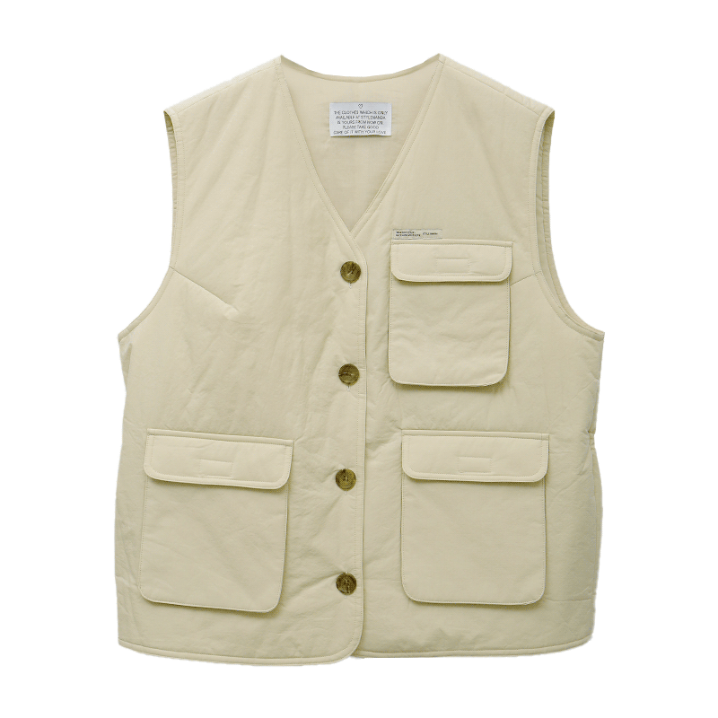 Flap Pocket Button-Up Vest
