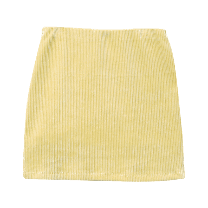 Basic Corduroy Mini Skirt
