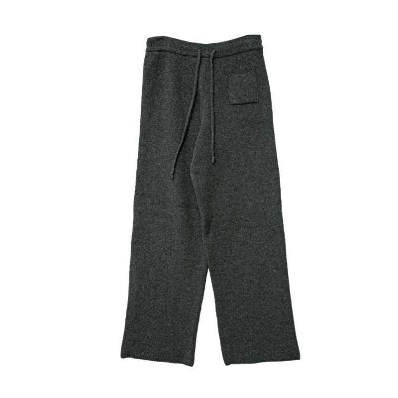 Front Pocket Drawstring Knit Pants