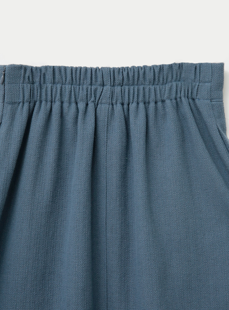 Frayed Hem Long Skirt