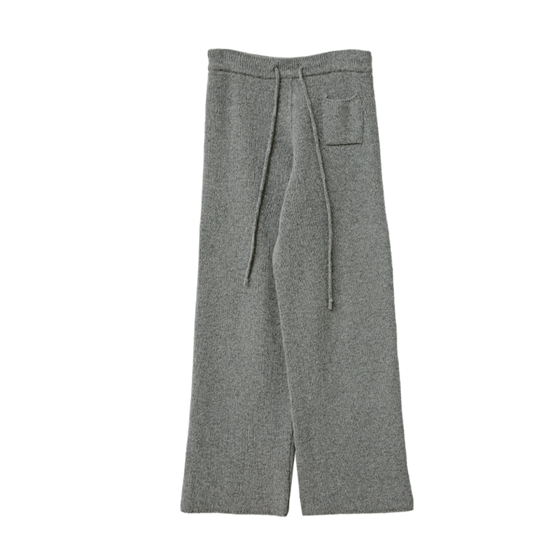 Front Pocket Drawstring Knit Pants