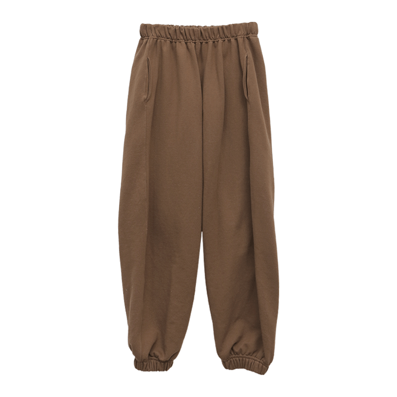 Solid Color Pull-On Cotton Joggers