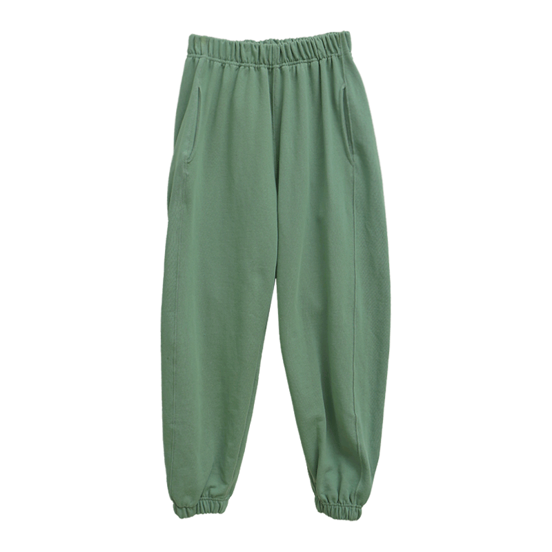 Solid Color Pull-On Cotton Joggers