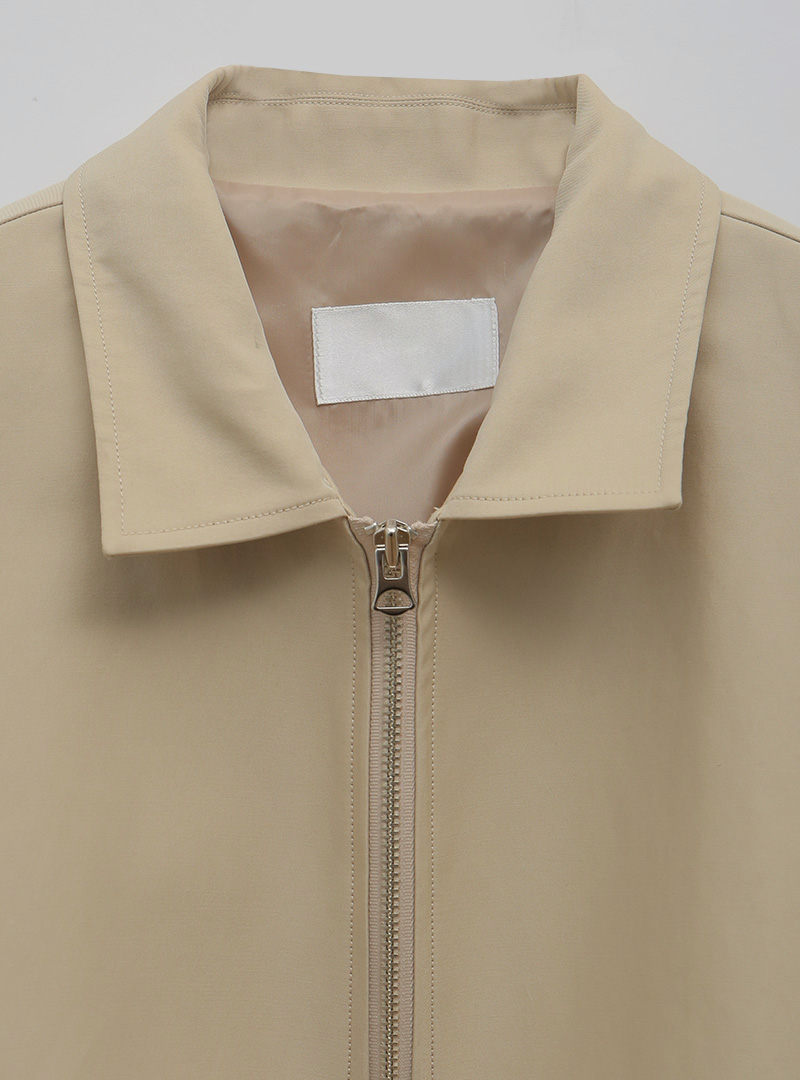 Cutaway Collar Blouson Jacket