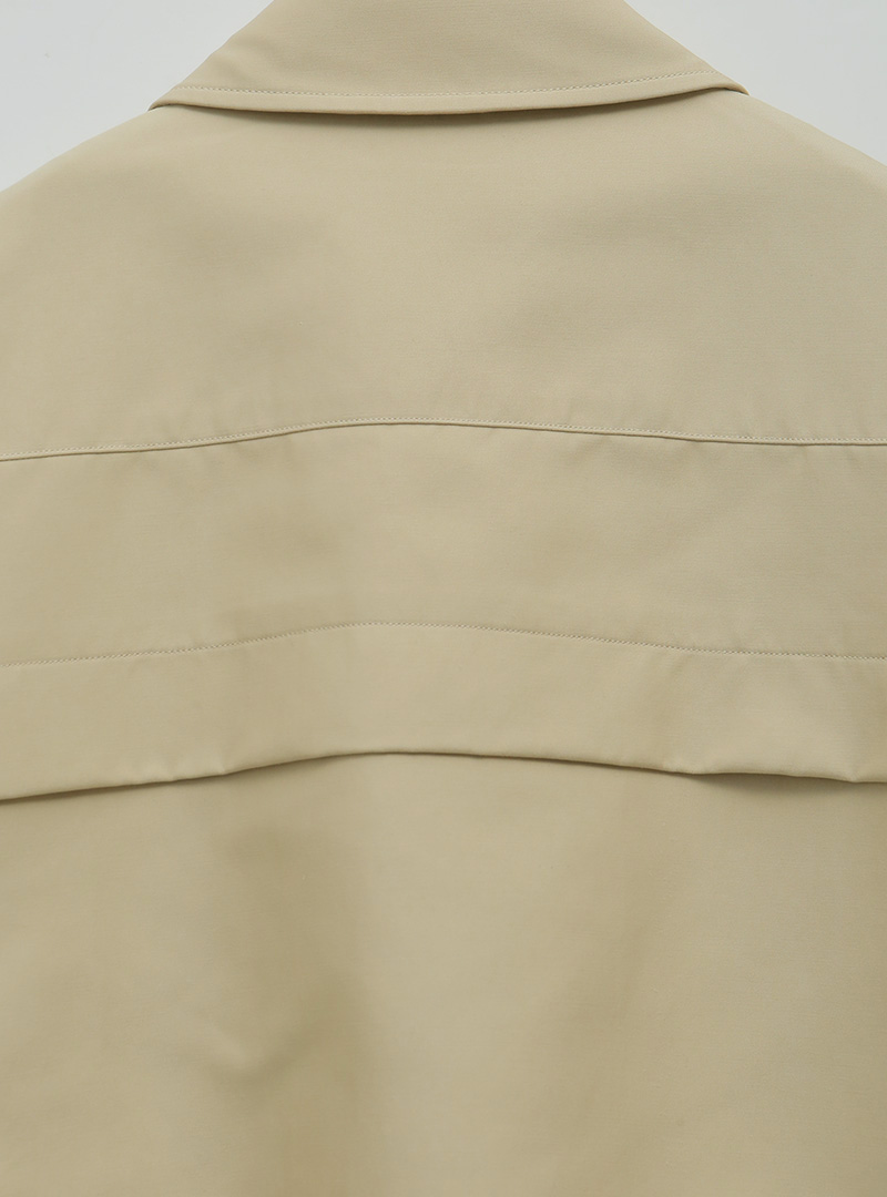 Cutaway Collar Blouson Jacket