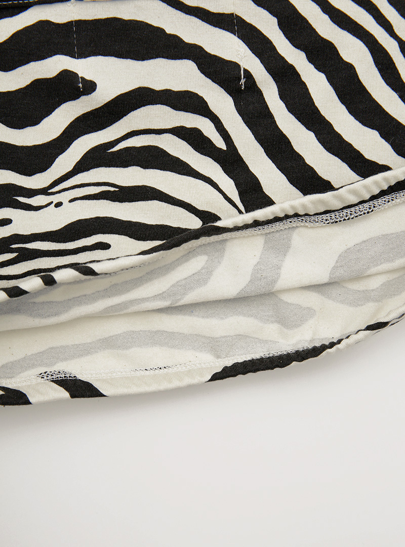 Zebra Print Crop Sleeveless Top