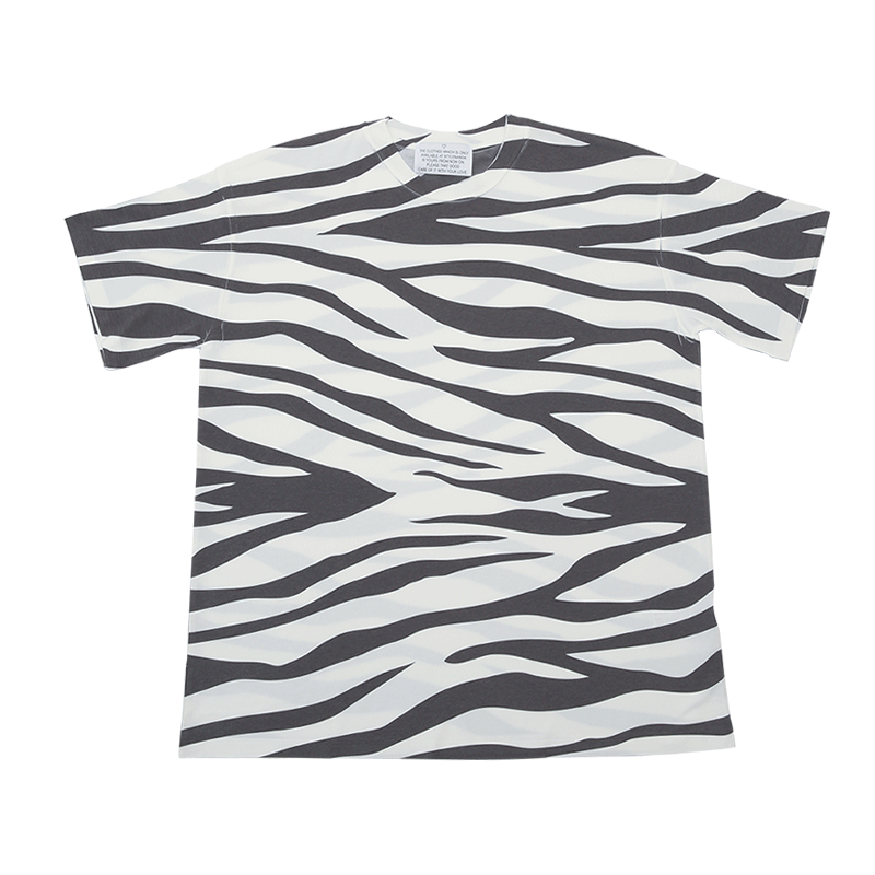 Zebra Pattern Boxy T-Shirt