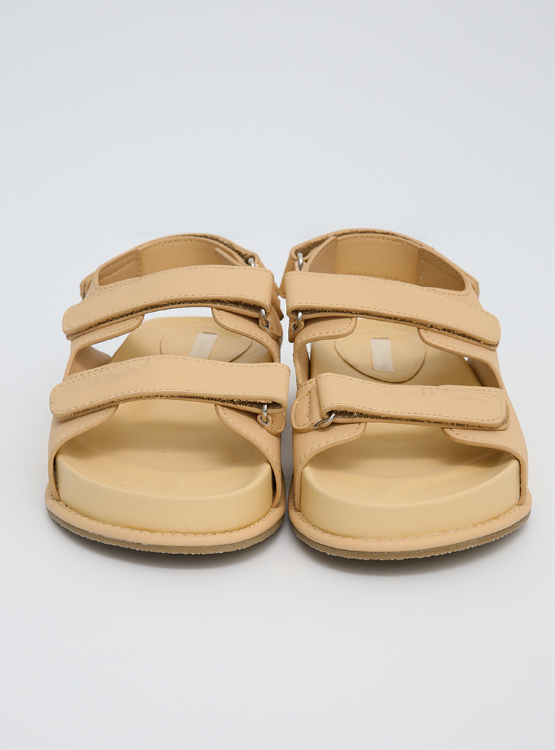 Open Toe Hook-and-Loop Sandals
