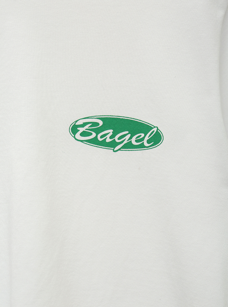 BAGEL Print Cropped T-Shirt