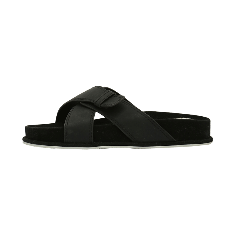 Crisscross Strap Slide Sandals