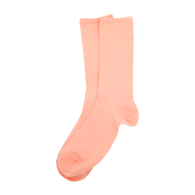 Solid Color Crew Length Socks