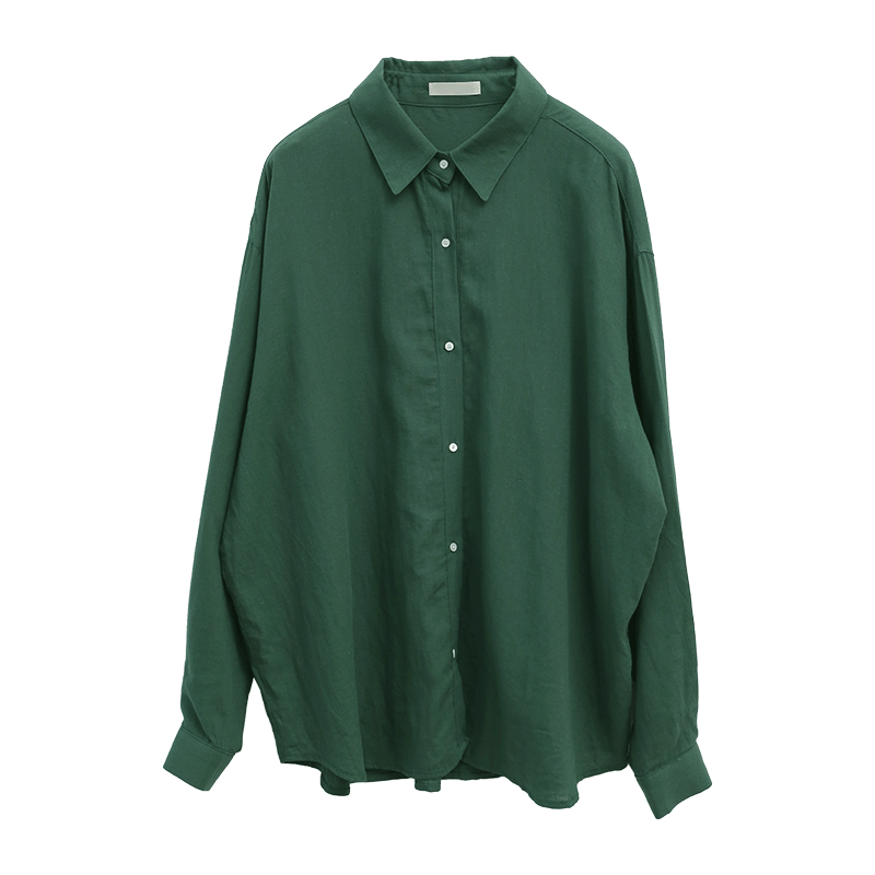 Buttoned Front Loose Fit Boxy Shirt