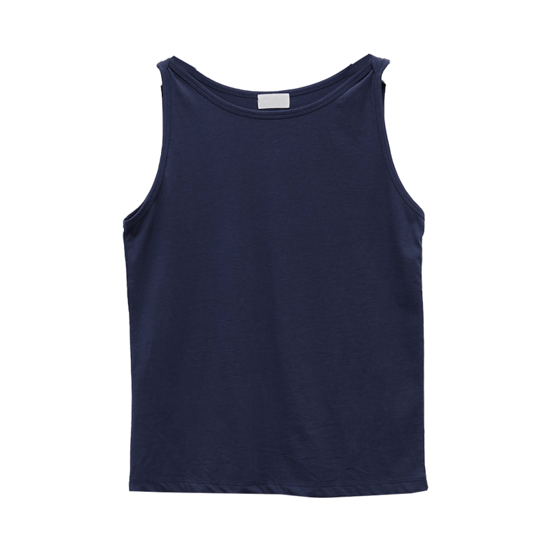 Boat Neck Solid Tone Tank Top
