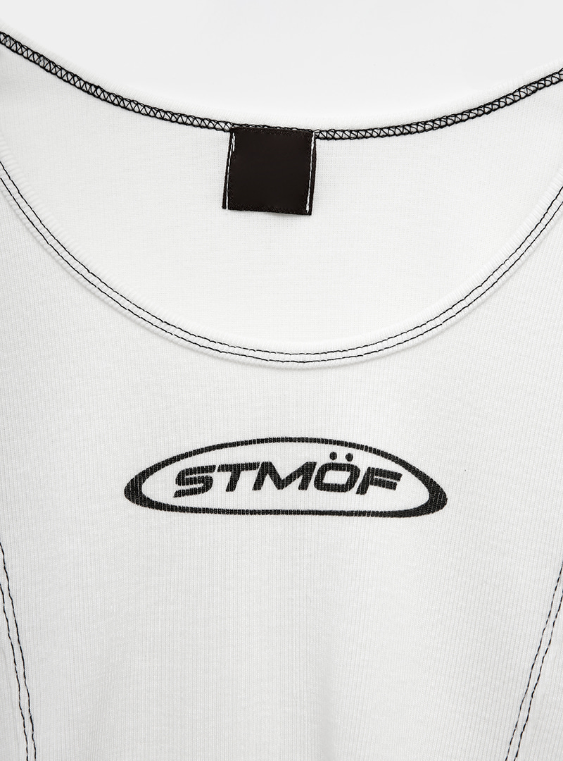 STMOF Print Contrast Stitch T-Shirt
