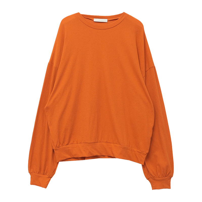 Solid Tone Extended Sleeve Sweatshirt