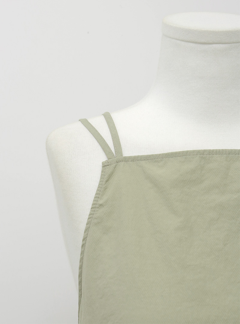 Double Strap Solid Tone Sleeveless Top