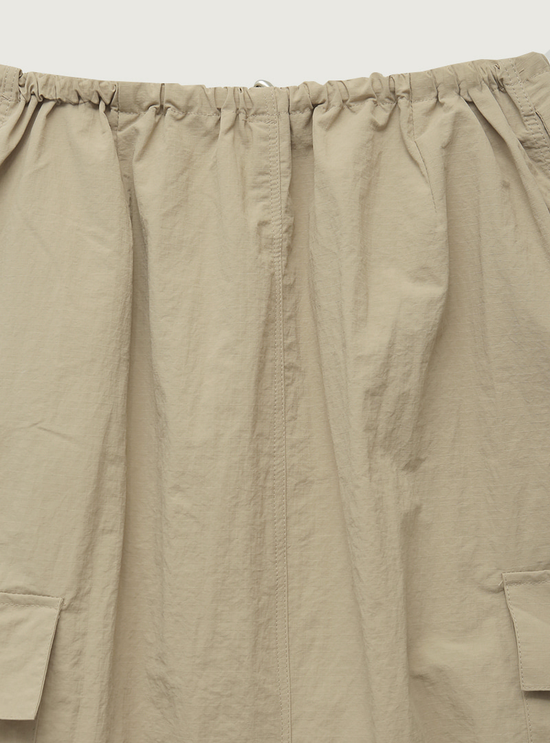 Side Flap Pocket Long Skirt