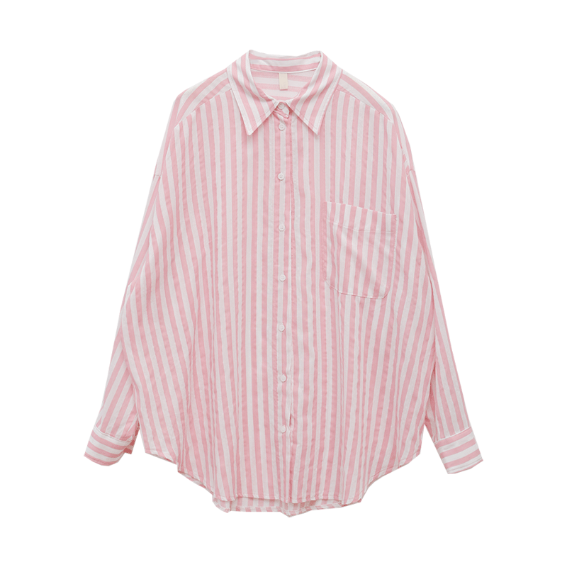 Candy Stripe Loose Fit Shirt