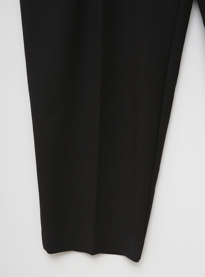 Pleated Front Tapered Solid Tone Slacks