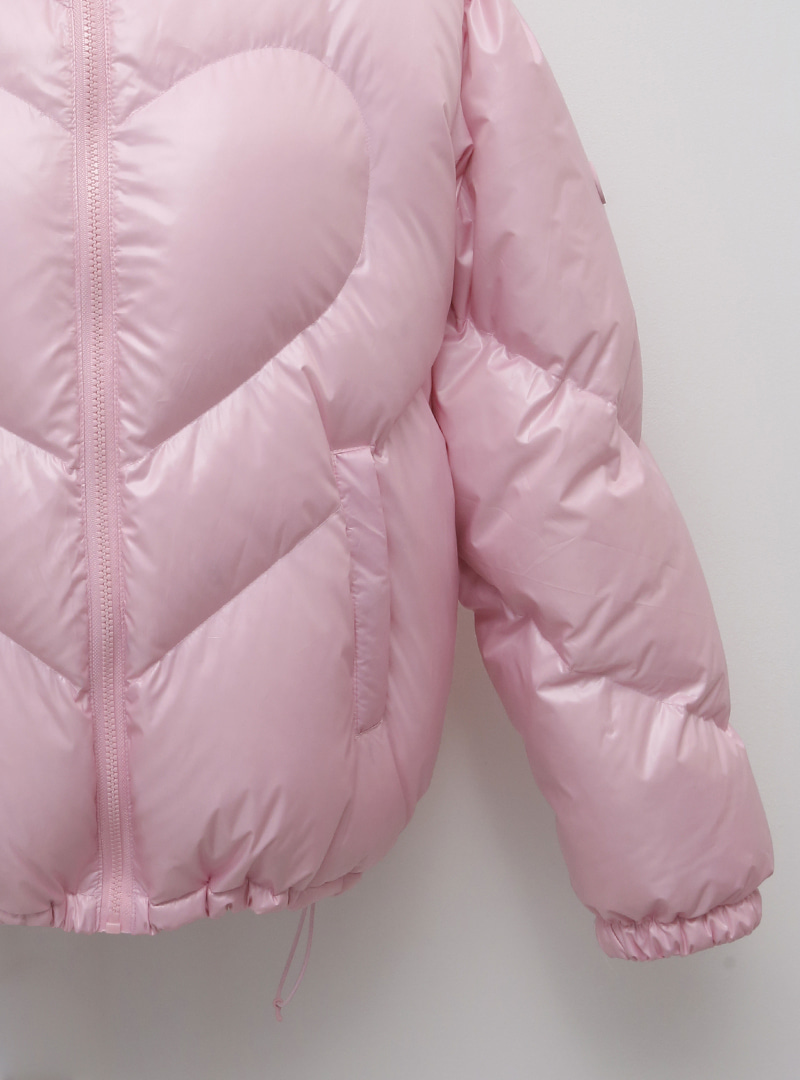 Quilted Heart Puffer Jacket
